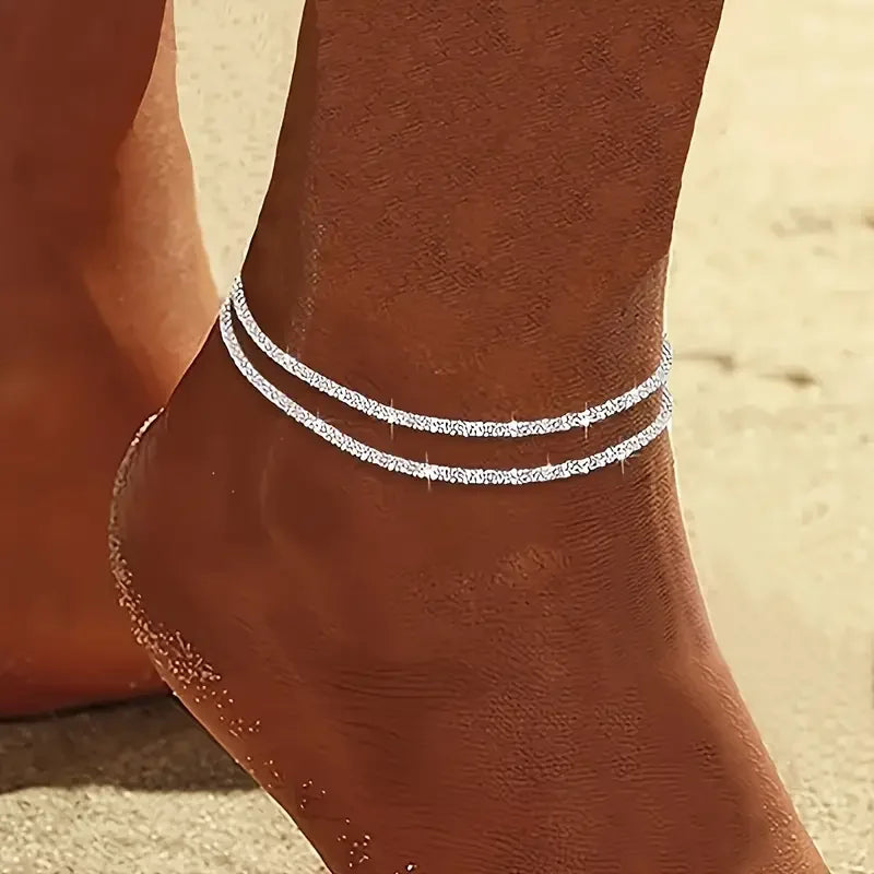 Lunara Charm Anklet Set